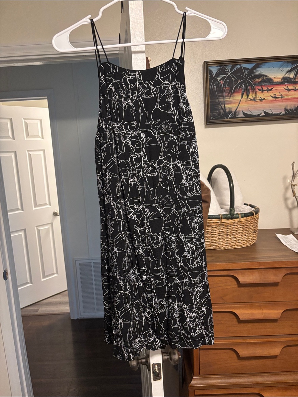 Urban Outfitters Black and White Backless Mini Dress